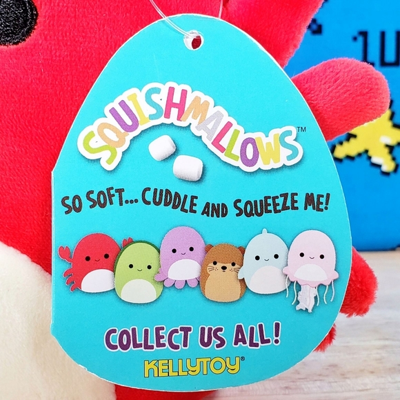 Squishmallow Carlos the Red Crab 5" 2020 UltraSoft Stuffed Sealife Plush - Picture 10 of 12